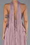 Long Powder Color Chiffon Evening Dress ABU6335