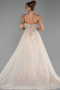 Long Beige Beaded Evening Dress ABU5730