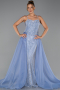Long Light Blue Beaded Evening Dress ABU5730
