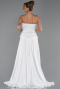 Long White Dantelle Evening Dress ABU5615