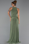 Long Olive Drab Prom Gown ABU5918