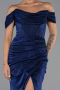 Long Navy Blue Prom Gown ABU6341