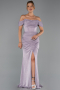 Long Lavender Prom Gown ABU6341