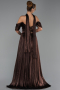 Long Brown Chiffon Evening Dress ABU6342
