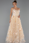Long Gold Evening Dress ABU6344