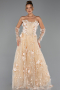 Long Gold Evening Dress ABU6344