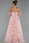Long Powder Color Evening Dress ABU6344
