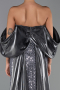 Long Anthracite Beaded Evening Dress ABU5169
