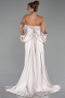 Long Mink Beaded Evening Dress ABU6351