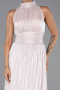 Long Beige Chiffon Evening Dress ABU6352