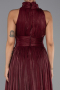 Long Burgundy Chiffon Evening Dress ABU6352
