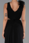 Long Black Chiffon Prom Gown ABU6354
