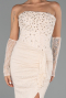 Long Beige Dantelle Formal Plus Size Dress ABU6364
