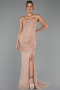 Long Onion Skin Dantelle Evening Dress ABU6355