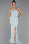 Long Turquoise Dantelle Evening Dress ABU6355