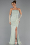 Long Mint Dantelle Evening Dress ABU6355