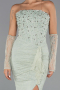Long Mint Dantelle Evening Dress ABU6355