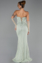 Long Mint Dantelle Evening Dress ABU6355