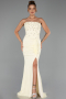 Long Yellow Dantelle Evening Dress ABU6355