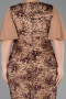 Midi Copper Scaly Plus Size Cocktail Dress ABK2666