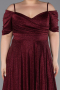 Long Burgundy Plus Size Evening Dress ABU6333