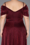 Long Burgundy Plus Size Evening Dress ABU6333