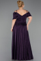 Long Purple Plus Size Evening Dress ABU6333
