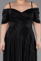Long Black Plus Size Evening Dress ABU6333