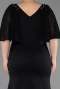 Long Black Plus Size Evening Gown ABU6353