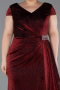 Long Burgundy Plus Size Evening Dress ABU6362