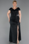 Long Emerald Green Plus Size Evening Dress ABU6362