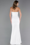 Long White Evening Dress ABU6366