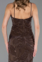 Long Brown Scaly Evening Dress ABU5713