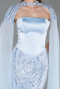 Long Light Blue Beaded Mermaid Evening Gown ABU6315