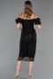 Midi Black Beaded Cocktail Dress ABK2667