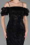Midi Black Beaded Cocktail Dress ABK2667