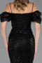 Midi Black Beaded Cocktail Dress ABK2667