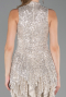 Short Beige Scaly Party Dress ABK2671