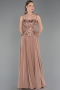 Long Copper Chiffon Evening Dress ABU5931