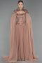 Long Copper Chiffon Evening Dress ABU5931