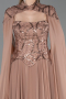 Long Copper Chiffon Evening Dress ABU5931