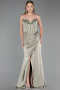 Long Mint Satin Evening Dress ABU6320
