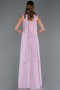 Long Powder Color Chiffon Prom Gown ABU6369