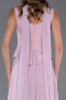 Long Powder Color Chiffon Prom Gown ABU6369