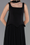 Long Black Chiffon Prom Gown ABU6369