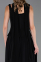 Long Black Chiffon Prom Gown ABU6369