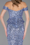 Long Indigo Scaly Evening Dress ABU6359