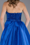 Long Sax Blue Beaded Evening Dress ABU5511