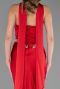 Long Red Satin Mermaid Evening Gown ABU5644