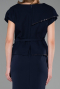 Midi Navy Blue Plus Size Cocktail Dress ABK2669